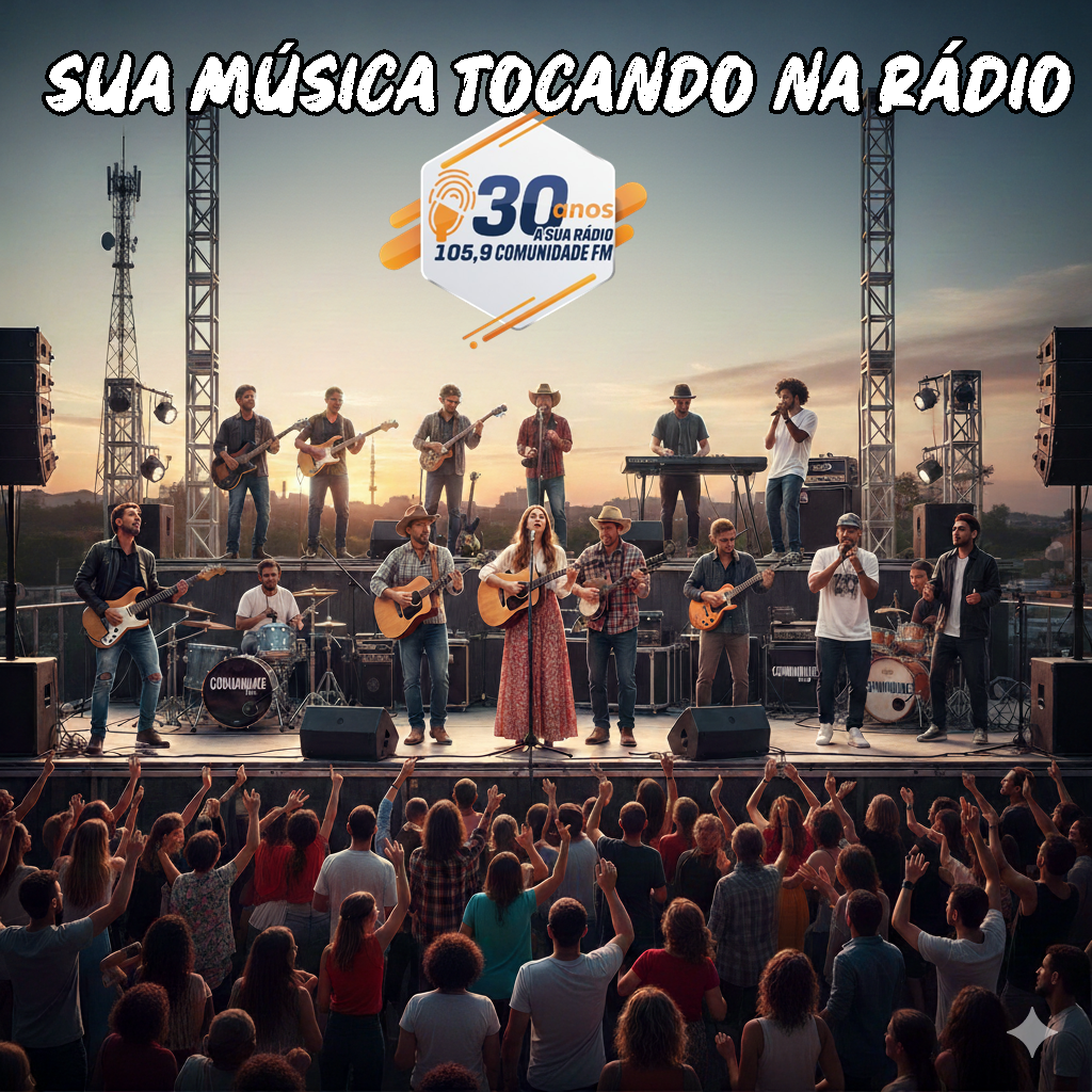 Sua música na rádio!