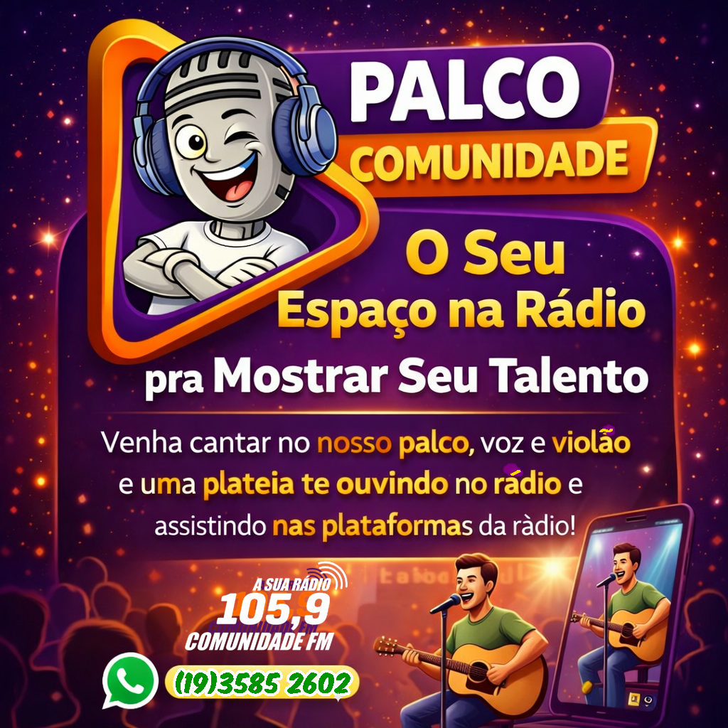 Projeto Palco Comunidade segue valorizando artistas da região.